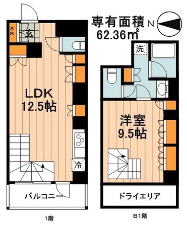 プライムアーバン本駒込の物件間取画像